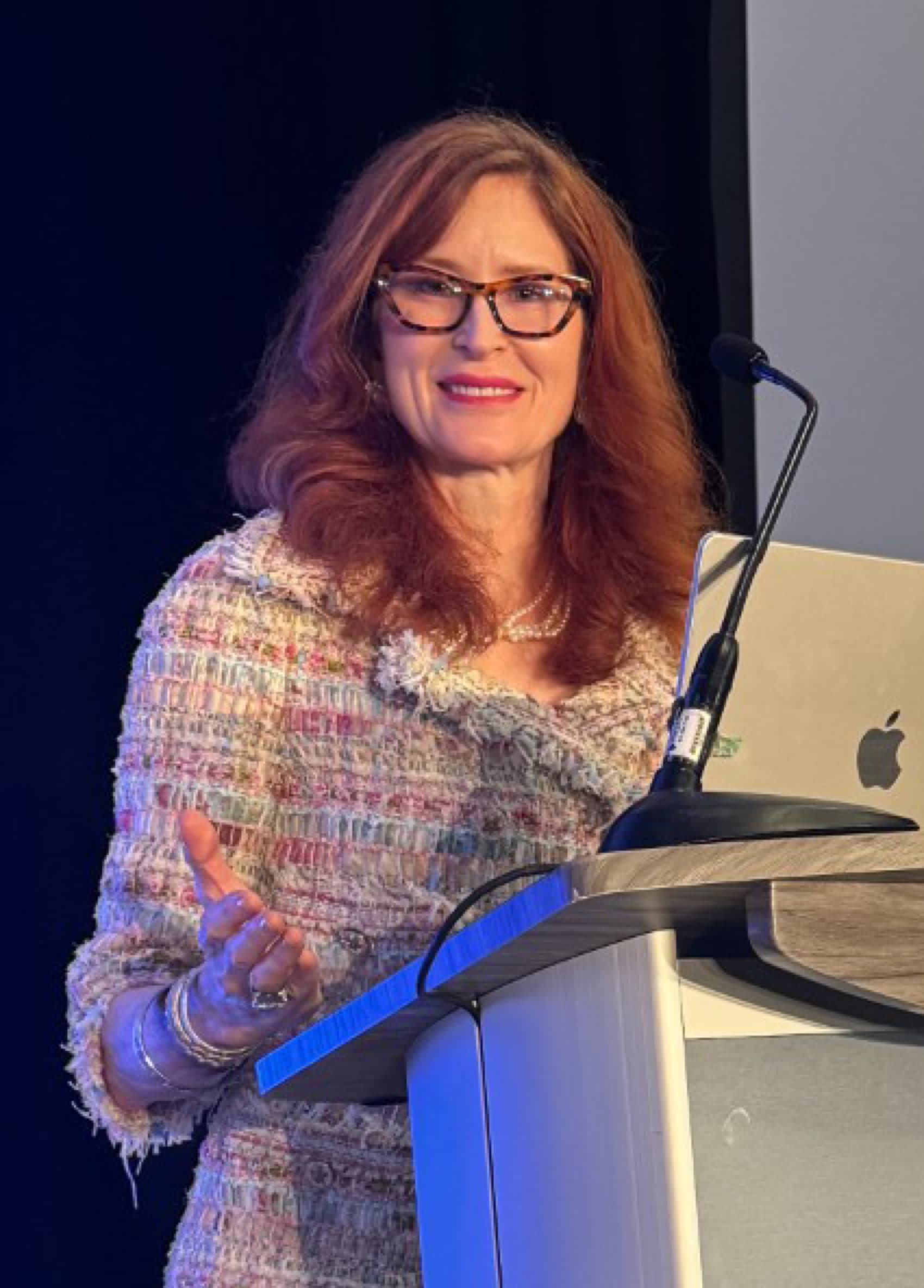Anne Collier at brand conference